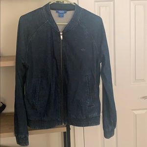 Adidas denim bomber